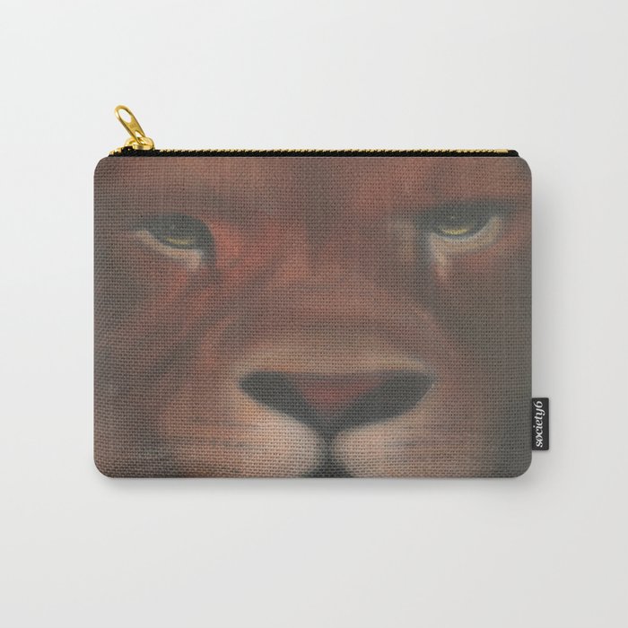 Leone aerografato - Airbrushed Lion Carry-All Pouch