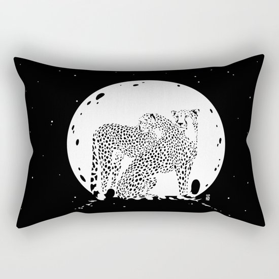 Moonlight Cheetahs Rectangular Pillow
