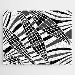 Abstract pattern - gray, black and white. Jigsaw Puzzle