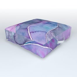 Veri Peri Purple Waves Outdoor Floor Cushion