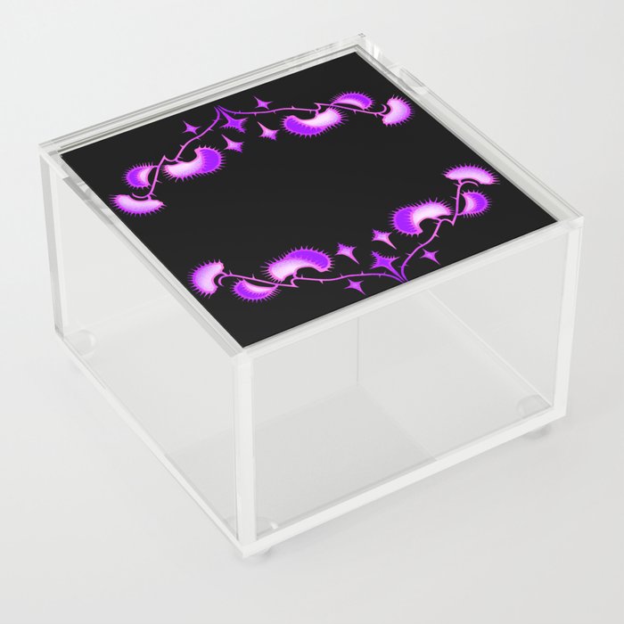 venus flytrap pink pattern Acrylic Box