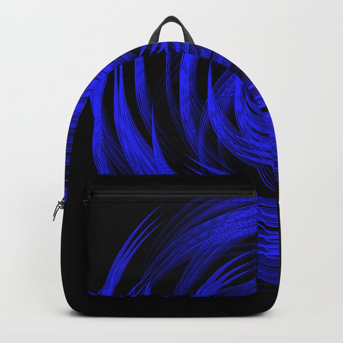 neon blue backpack