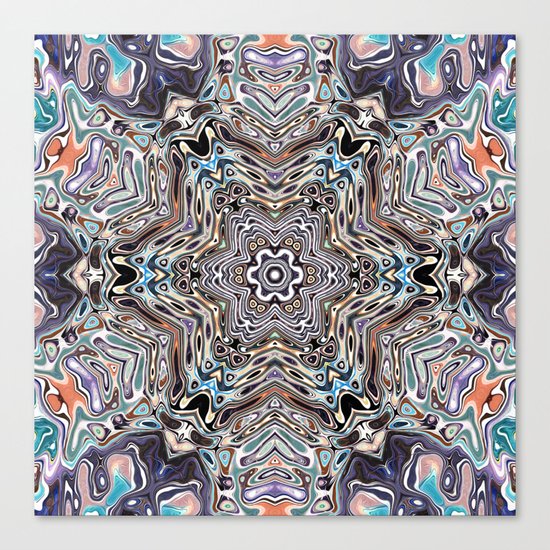 Colorful Kaleidoscopic Abstract Canvas Print
