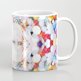 180207c Coffee Mug | Candy, Collage, Todcast, Psychadelic, Sugar, Psychedelic, Spiritual, Opticalillusion, Mandala, Sweet 