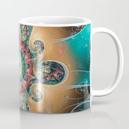 Split Cylinder Swirls Coffee Mug