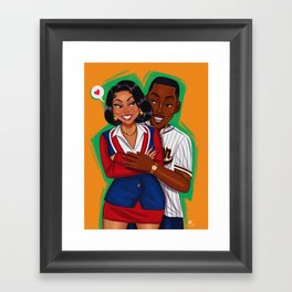 Lovers Framed Art Print