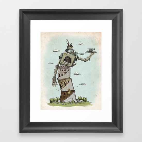 Crooked Framed Art Print