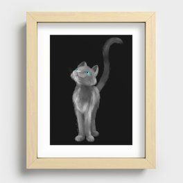 Cat Ghost Recessed Framed Print