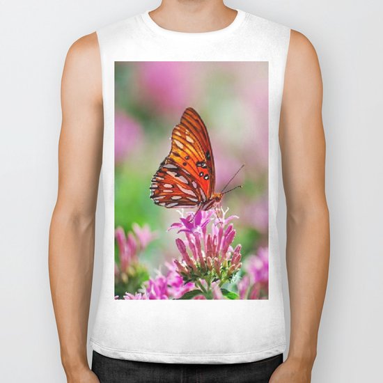 Wedding Butterfly Biker Tank