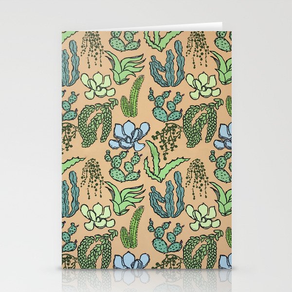 Cacti and Succulents Stationery Cards