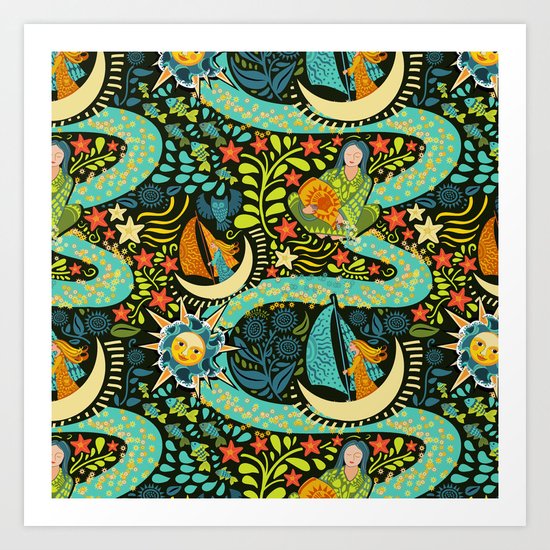 River of Stars Art Print