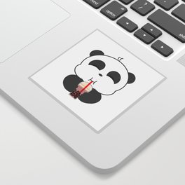 Panda loves Bubble Tea Sticker