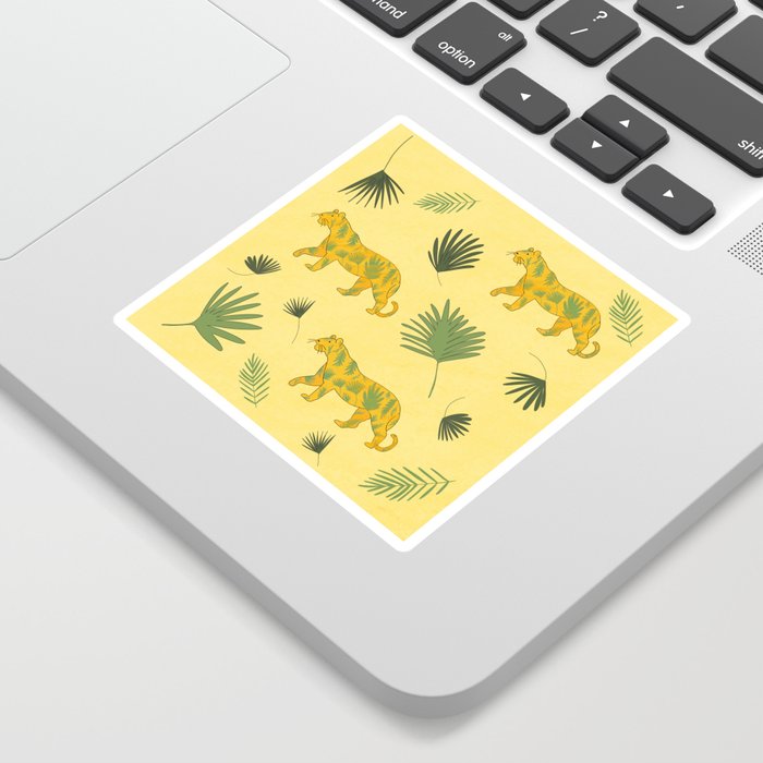 Tigers with Jungle Stripes Sticker
