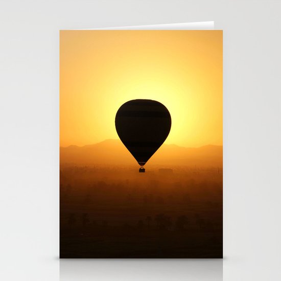 Balloon Over Valley of the Kings Stationery Cards