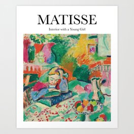Matisse - Interior with a Young Girl Art Print