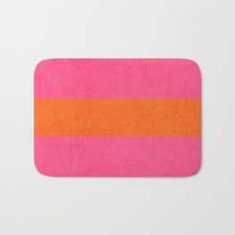 hot pink and orange classic  Bath Mat | Pattern, Graphic Design 