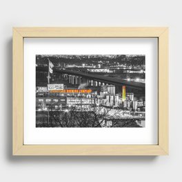 Overlooking The Boulevard In Downtown Kansas City - Selective Color Recessed Framed Print