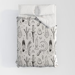 Accoutrements - white Duvet Cover