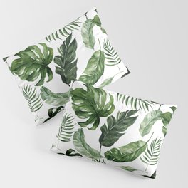 Tropical Leaf Pillow Sham