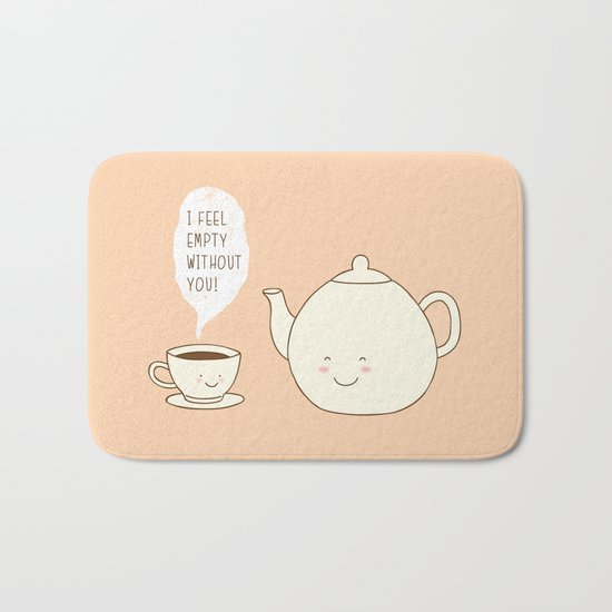 I feel empty without you! Bath Mat