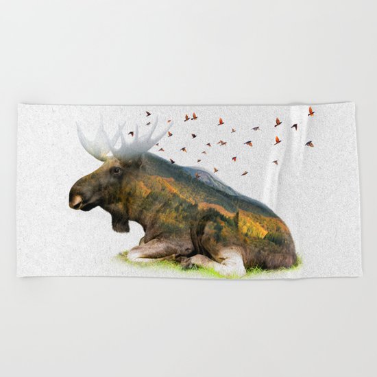 Wild I Shall Stay | Moose Beach Towel