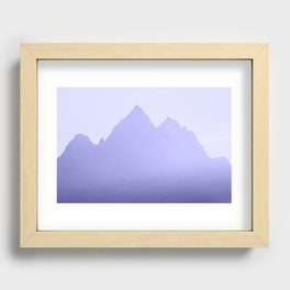 Very Peri Periwinkle Mountain Sunset Adventure 2022 Color Of The Year Recessed Framed Print