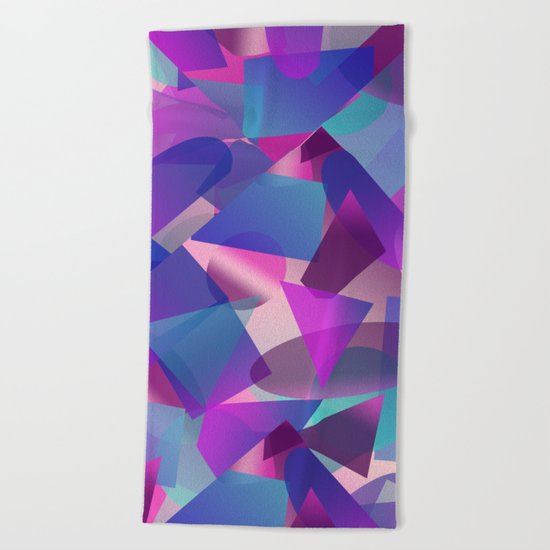 Abstract cube II Beach Towel