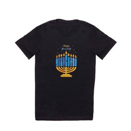 Hanukkah 2021 Candles Menorah Happy Hanukkah T Shirt