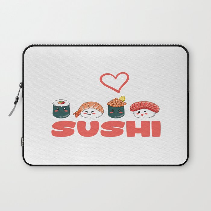 I Love Sushi Laptop Sleeve