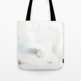 Rabbit In A Snowstorm Tote Bag