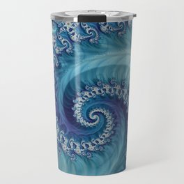 Sound of Seashell - Fractal Art Travel Mug