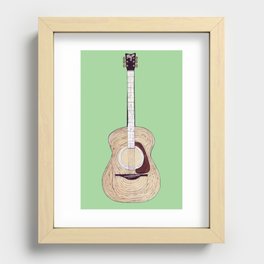 Acoustic Guitar Recessed Framed Print