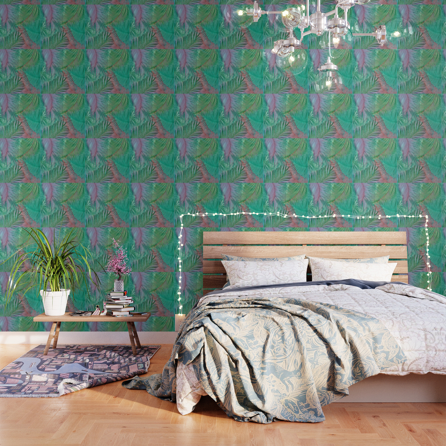 Jungle Leaves Tropical Palm Tree Leaf Botanical Design Wallpaper By Jacquline8689 Society6 Find a huge collection of botanical wallpaper patterns from designer brands, first quality guaranteed. society6
