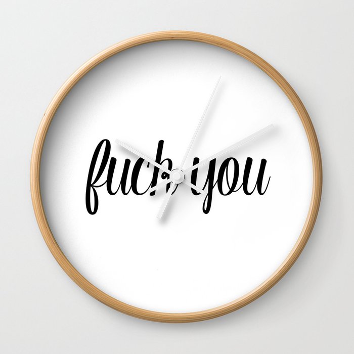 TWO WORDS Wall Clock