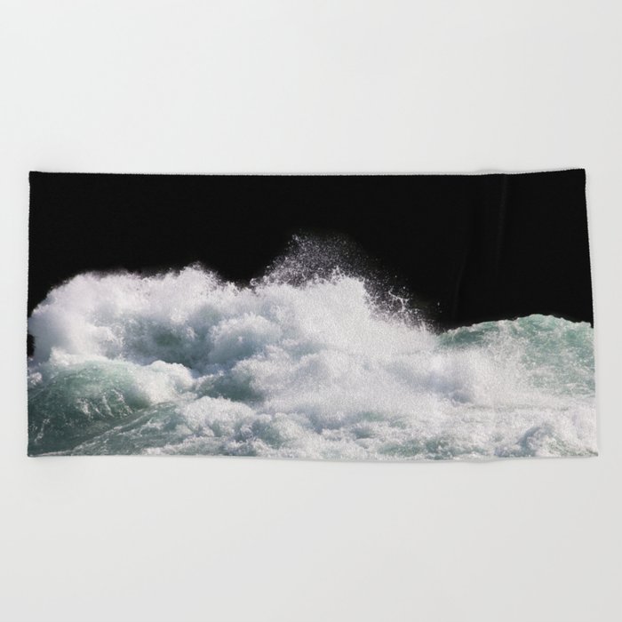 Water Photography Wild Rapids Waves Ocean Sea Minimalism Beach Towel By Wildhood