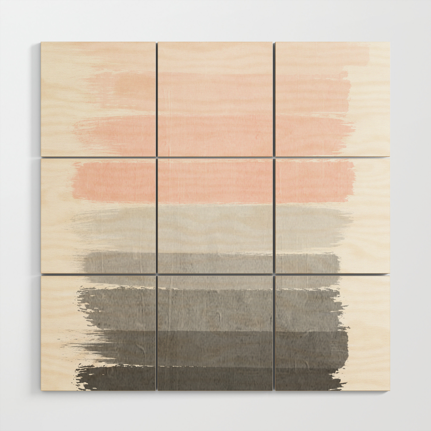Color Story Millennial Pink And Grey Transition Brushstrokes