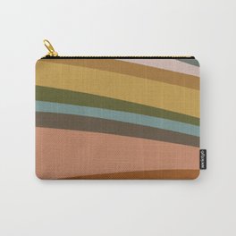 Color Horizontal Line Design Carry-All Pouch