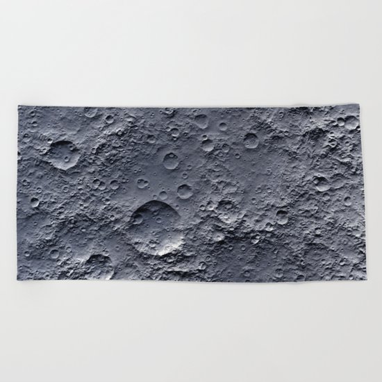 Moon Surface Beach Towel