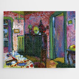 Wassily Kandinsky "Interior (My Dining Room)" (1909) Jigsaw Puzzle
