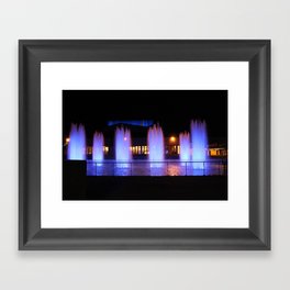 The Ithaca College Fountains Framed Art Print
