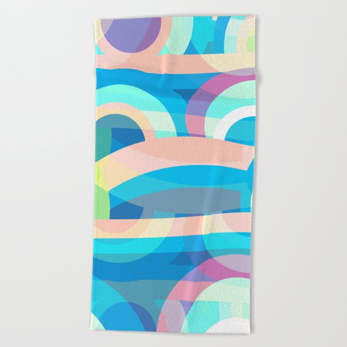 Marine abstraction Beach Towel
