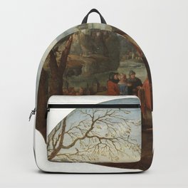 Landscape with a biblical scene, by Abel Grimmer Backpack | Holland, Goldenage, Landscape, Art, Netherlands, Renaissance, Master, Artwork, Nature, Flemish 