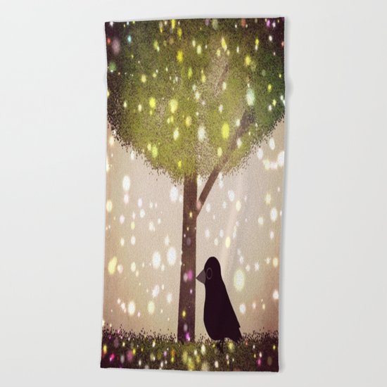crow-50 Beach Towel