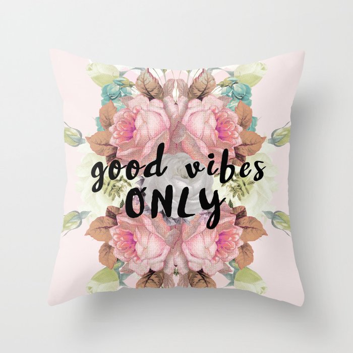 Good Vibes Throw Pillow