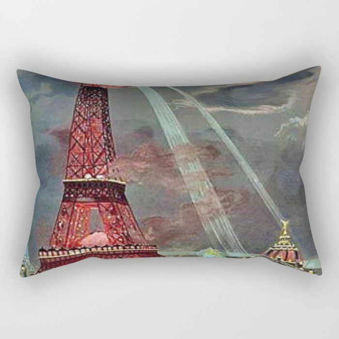 The Eiffel Tower, Paris, France by Georges Garen Rectangular Pillow