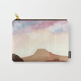 Desert Southwest Sky with Cliffs Carry-All Pouch | Painting, Colorado, Calm, Peaceful, Nansart, Desert, Clouds, Sky, Utah, Desertsouthwest 