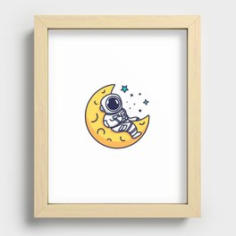 On The Moon Recessed Framed Print