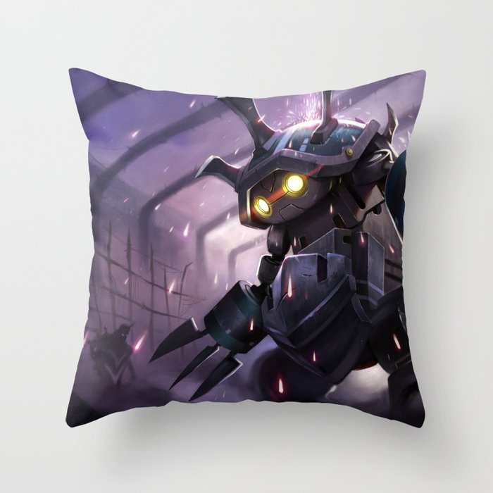Full Metal Rammus League Of Legends Throw Pillow By Amumus