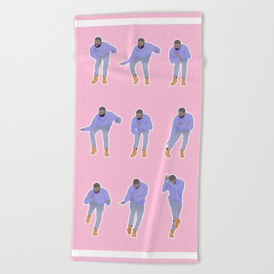 Hotline bling (pink) Beach Towel