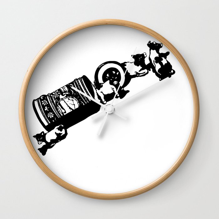 Cows party Wall Clock